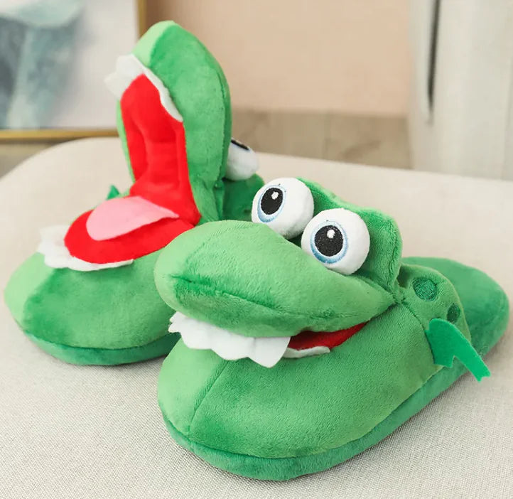 Snuggle Mouth Plush Slippers